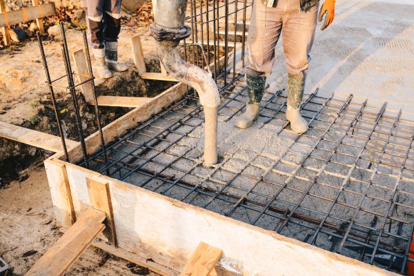 Pole Barn Foundation Pouring in Dacula
